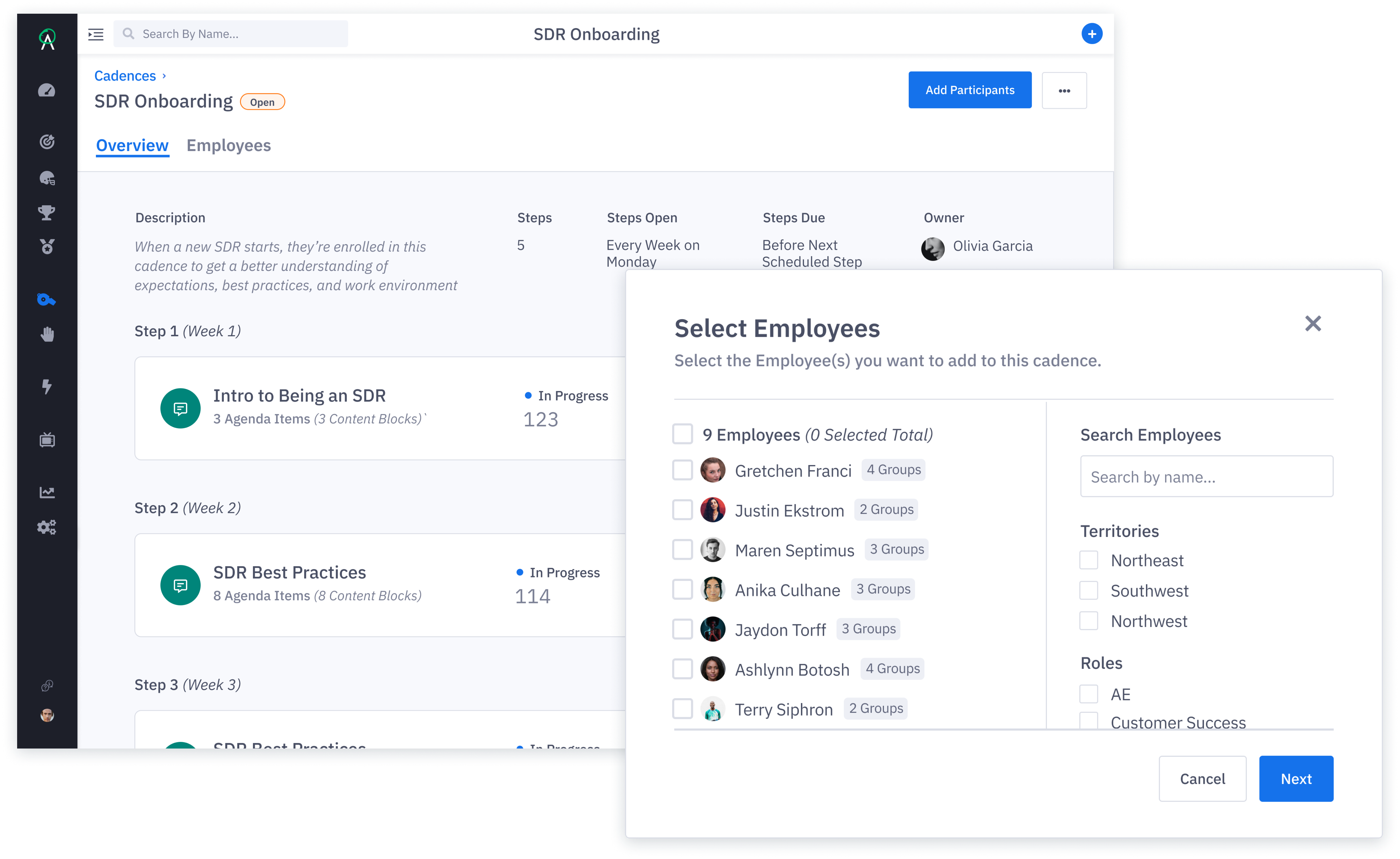 Enroll Reps in Learning Tracks, When They're Ready